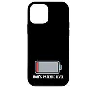 Mom's Patience Level Drained Battery Funny Saying Cute Mom Case for iPhone 12 mini
