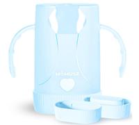 MOMUSE Baby Feeding Essentials Dual-Lid Squeeze Pouch Holder for Food Pouches & Drink Boxes, Baby Pouch Holder with Larger Capacity, Versatile Design for Self-Feeding, Toddler Must Have, Lightweight