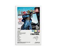 MOMYO Burna Boy Poster I Told Them Album Cover Poster Posters for Room Aesthetic Canvas Wall Art Bedroom Decor 08x12inch(20x30cm)