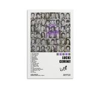 MOMYO Lucki Poster GEMINI! Music Album Cover Posters for Room Canvas Wall Art Bedroom Decor 16x24inch(40x60cm), Unframe-style