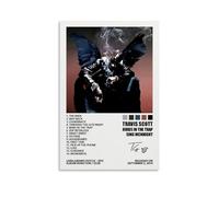 MOMYO Travis Poster Scott Birds in The Trap Sing McKnight Music Album Cover Posters for Room Canvas Wall Art Bedroom Decor 12x18inch(30x45cm), Unframe-style-6