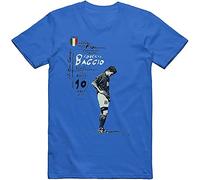 MOMYXCJQ ASWF T Shirt Man Roberto Baggio Italy 90 Sport USA 94 Divine Ponytail Schillaci(X-Large)
