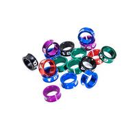MOMYXCJQ Open Aluminum Bird Foot Rings - Mixed Color Leg Bands for Parrots, Pigeons, Finches - Secure Poultry Identification Tags open_100pcs 8mm