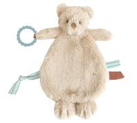 MON AMI Baldwin Bear Teether Lovey, 12-Inch Baby Security Blanket Gift