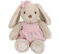 MON AMI Bettie Bunny Stuffed Animal | 12 Inch Soft Rabbit Plush Toy in Pink Dress with Bow | Cuddly Easter Bunny Plushie, Nursery Room Decor, Easter Basket Stuffer, Sweet Gift for Kids
