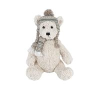 MON AMI Boden the Nordic Bear Stuffed Animal 15"/38cm | Soft Teddy Bear Plushie with Knit Hat & Scarf | Cuddly Gift for All Ages | Plush Toy for Snuggles & Nursery Décor