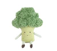 MON AMI Bro The Broccoli 9-Inch Veggie Plush Toy, Soft Stuffed Gift Kids | soft broccoli plushie, food plushies design, play kitchen companion, classroom playroom décor accent, all-ages kids gift