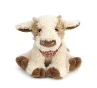 MON AMI Caleb The Cow 10-Inch Stuffed Farm Animal, Soft Cow Plush Toy