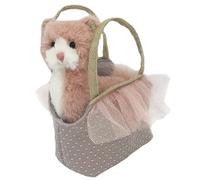 MON AMI Callie Kitty Plush Toy & Purse Set - 7-Inches Cat Stuffed Animal with Carry Bag | Soft Plush Kitty in Satin Purse | Cute for All Ages