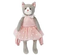 MON AMI Celeste Cat Plush Backpack, 21-Inch Toddler Travel Bag for Kids | pallas cat stuffed animal, adjustable straps, soft cat plush toy, travel companion for boys & girls, cute huggable gift
