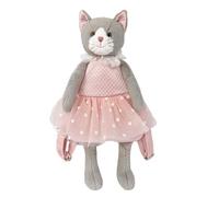 MON AMI Celeste Cat Plush Backpack 21in / 53cm | Soft Toy Backpack with Adjustable Straps & Zipper Storage | Cuddly Cat Bag for Nursery, Daycare or Travel