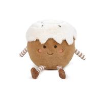 MON AMI Cinnamon Bun Plush Toy | kawaii Food Plushie with Icing Drizzle | 7" Breakfast cinnamoroll Stuffed Toy for Kids | Cute, Home Decor & Holiday Stocking Stuffer for Girls & Boys