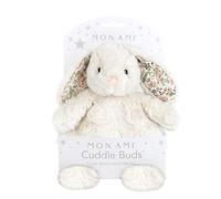 MON AMI Faith the Bunny Cuddle Bud 9in/23cm | Soft Plush Toy with Removable Heat & Cool Pack | Microwavable Comfort Plushie for All Ages | Made for Relaxation & Soothing