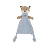 MON AMI Fox Muslin Baby Blanket 10"/25.5cms | Soft Cotton Security Blanket & Comforter | Snuggly Muslin Lovey for Newborn, Infant & Toddler
