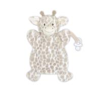 MON AMI Gentry Giraffe Pacifier Holder & Security Blanket 12"/30.5cms | Soft Plush Baby Blanket & Hand Puppet | Multi-Functional Comfort Toy for Newborns & Infants