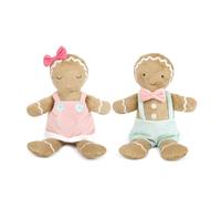 MON AMI Gingerbread Boy & Girl Couple Dolls - 12” Each, Gingerbread Man Plush Toys, Christmas Tree Gifts for Children