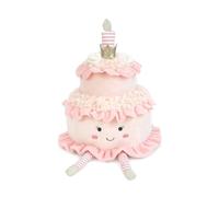 MON AMI Layer Cake Plushie Toy 9"/ 23cm | Soft Two-Tier Stuffed Birthday Cake with Candle & Legs | Dessert-Themed Plush for Snuggles, Food Play & All Ages