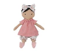 MON AMI My First Doll Marie 15"/38 cm | Soft Cuddly Baby Plushie Doll in Pink Dress | Gentle First Stuffed Doll for Gifting, Playtime & All Ages