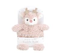 MON AMI Noelle Reindeer Cuddle Bud 9"/ 23cm | Soft Plushie with Removable Heat & Cool Pack | Microwavable Comfort Plush Toy for All Ages | Made for Relaxation & Soothing