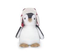 MON AMI Petey Penguin Stuffed Animal | 12" Holiday Penguin Plushie with Plaid Trapper Hat | Christmas Plush Toy for Kids, Boys & Girls | Cute Winter Cuddle Toy for Snuggling, Gifting & Décor
