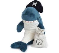 MON AMI Pirate Shark Tooth Fairy Plush 7in/18cm | Stuffed Ocean Animal with Tooth Pouch | Soft & Fun Gift for All Ages | Keepsake Plushie for Lost Tooth Memories