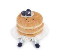 MON AMI Pretty Pancake Plush Toy | Kawaii Food Plushie with Blueberries | 7” Breakfast Stack Pancake Doll for Kids | Christmas Stuffed Toy for Girls & Boys | Cute Seasonal Home Décor
