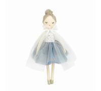 MON AMI Princess Estelle Doll 15"/38 cm | Elegant Soft Plush Princess Toy with Blue Tulle Dress & Gold Slippers | Cuddly Fabric Doll for Play, Snuggles & All Ages