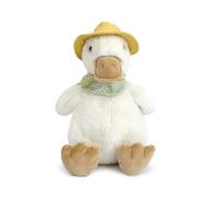 MON AMI Puddles the Duck Stuffed Animal 13"/33cm | Soft Farm Goose Plushie with Rain Hat & Gingham Bandana | Cuddly Toy Gift for Snuggles & Playtime