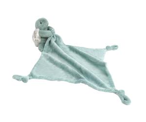 MON AMI Taylor the Turtle Knotted Security Blanket 13.5"/34cms | Soft Comforter with Plush Toy Attached | Snuggly Baby Blanket for Newborn, Infant & Toddler