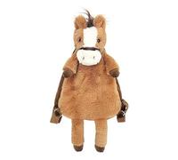 MON AMI Truffles Horse Plush Backpack 21in / 53cm | Soft Toy Backpack with Adjustable Straps & Zipper Compartment | Cuddly Animal Bag for Nursery, Travel or Daycare