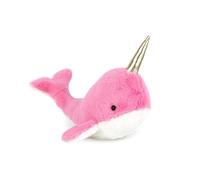 MON AMI Twinkle the Narwhal Stuffed Animal 12"/30cm | Soft Pink Plush Whale with Metallic Horn | Magical Ocean Animal Toy for All Ages | Cuddly Gift for Snuggles & Playtime