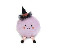 Mon Ami Witchy Macaron Plushie - 8” Soft Halloween Macaron with Striped Legs & Witch Hat | Enchanting Plush Toy for Kids, Toddlers, Boys & Girls | Perfect Spooky Trick or Treat Gift or Halloween Décor