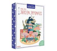 Mon atelier déco - Mon joli jardin japonais: Le livre avec 1 socle en bois, des planches de papier prédécoupées, du papier calque découpé, des pastilles adhésives