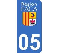 Mon-Blason Sticker 05 with Official Provence Alpes Côte d'Azur Region Logo for Car Registration Plate 9.8 x 4.5 cm
