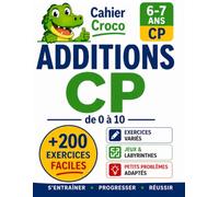 Mon cahier de calcul CP - Premières additions jusqu’à 10: Méthode progressive - Exercices simples pour enfants de 6-7 ans