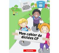 Mon carnet de dictée CP: Avec deux types de lignes (avec mon prof à la maison)