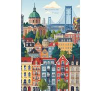 Mon carnet de notes Montréal: 100 pages lignées A5 - Illustration ville de Montréal - pour notes personnelles