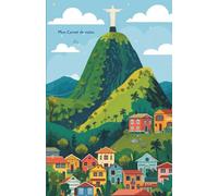 Mon carnet de notes Rio: 100 pages lignées A5 - Le Christ Rédempteur - Baie de Rio - Brésil - pour notes personnelles