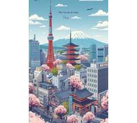 Mon carnet de notes Tokyo: 100 pages lignées A5 - Décor urbain ville de Tokyo - pour notes personnelles