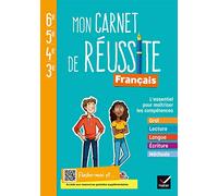 Mon carnet de réussite Français collège 6e 5e 4e 3e - Ed. 2021 - Cahier élève: Cahier de l'élève