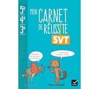 Mon carnet de réussite SVT 5e 4e 3e - Ed 2024 - Carnet élève: Sciences de la vie et de la Terre
