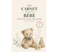 Mon Carnet de Suivi Bébé: Tétées Sommeil Couches Notes du quotidien à Remplir 0 à 6 mois Diversification Alimentaire Tableau de Croissance Tableau des Vaccins