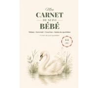 Mon Carnet de Suivi Bébé: Tétées Sommeil Couches Notes du quotidien à Remplir 0 à 6 mois Diversification Alimentaire Tableau de Croissance Tableau des Vaccins