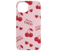 Mon Cheri Y2K Cherry Pink Preppy Coquette Aesthetic Pattern Case for iPhone 15 Plus