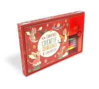 Mon coffret créatif - Dragons à colorier: Un livre de coloriage, 5 feutres et 3 pochoirs