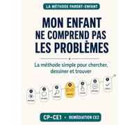 Mon enfant ne comprend pas les problèmes: La méthode simple pour chercher, dessiner et trouver (La méthode parent-enfant)