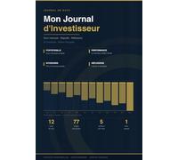 Mon Journal d'Investisseur: Suivi mensuel de portefeuille, objectifs & réflexions - 52 semaines
