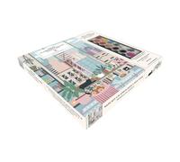 Mon kit Un après-midi à New York peinture au numéro: Coffret avec 1 modèle en couleur, 18 pots de peinture numérotés, 2 pinceaux, 1 planche pour s'exercer + 1 planche à afficher ou à offrir