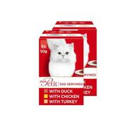 Mon Petit Cat Food 6 X 50g X Pack Of 2 - Poultry - Mon Petit: Exquisite Servings In Just The Right Size For A Fresh Meal Every Time With No Leftovers