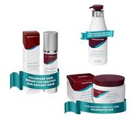 Mon Platin Volumizer Hair Mask, Serum & Shampoo Bundle - Gentle, SLS-Free Formula for Fine, Fragile Hair with Black Caviar & Silk Protein to Boost Volume and Strength Naturally